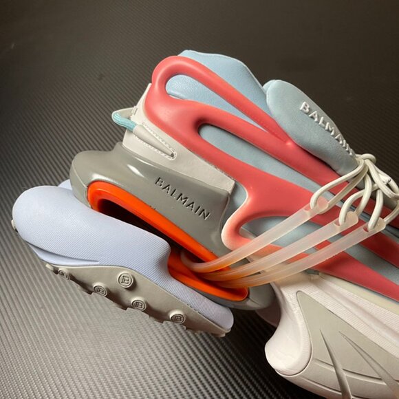 Balmain Blue & Pink Unicorn Sneakers Balmain - Picture 3 of 9